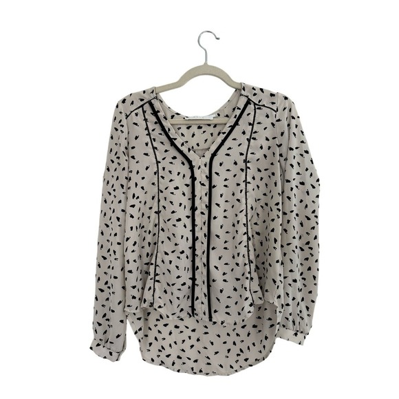 ASTR The Label High Low Blouse Tan and Black Size Small - Picture 1 of 4